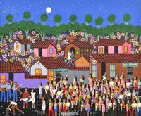 Armando Romero Painting, Naive Village Scene - Sold for $1,408 on 05-06-2023 (Lot 114).jpg